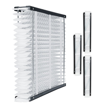 MERV 11 Electrostatic Pleated Air Filters 4-Pack for HVAC Furnace - White