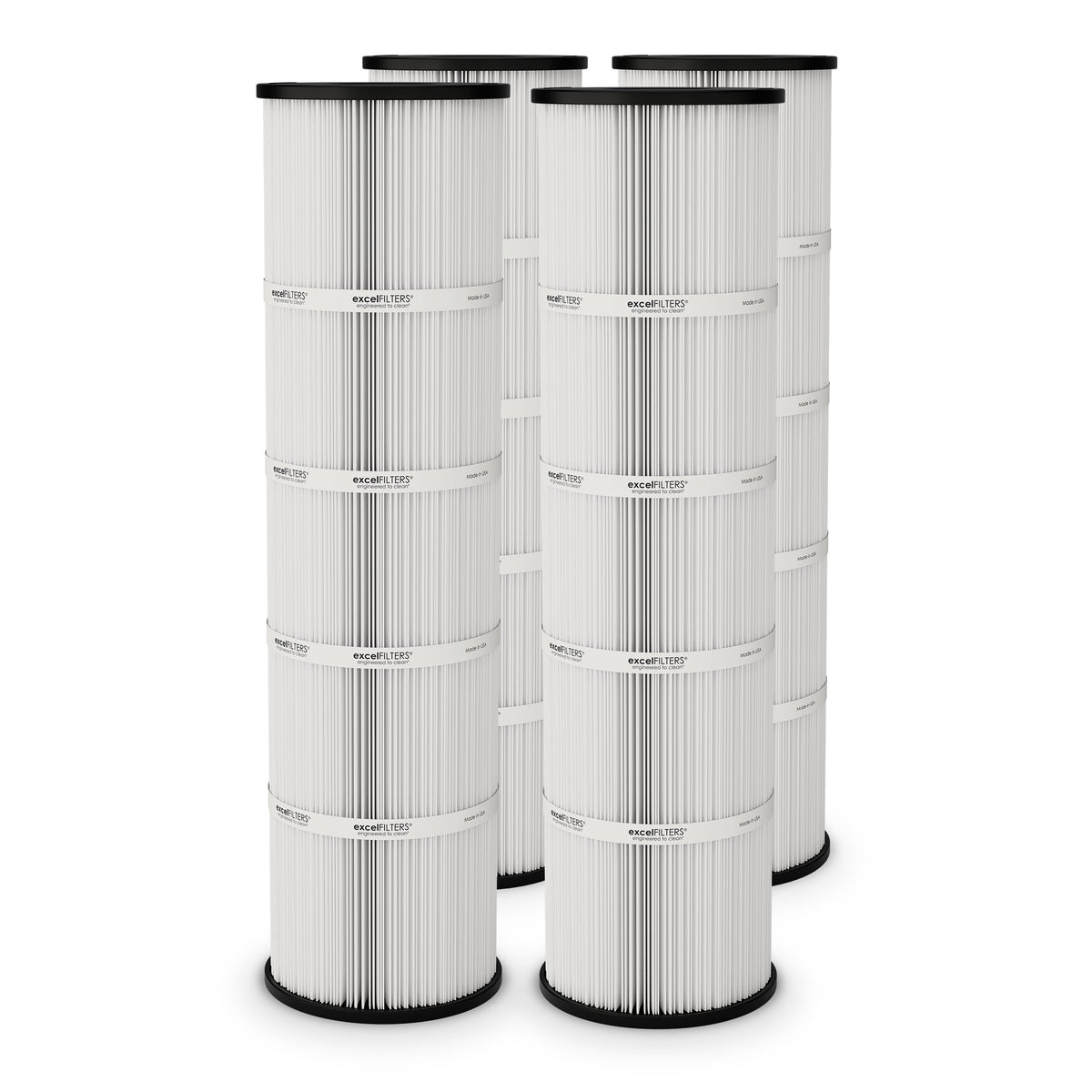 Excel Filters XLS-718 4-Pack Replacement Filter Cartridges, Compatible with Pentair Clean & Clear Plus 420 and Waterway 425, Replaces Pentair R173576