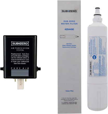 Sub-Zero Refrigerator Replacement Water and Air Filter Combo Pack 4204490 7042798