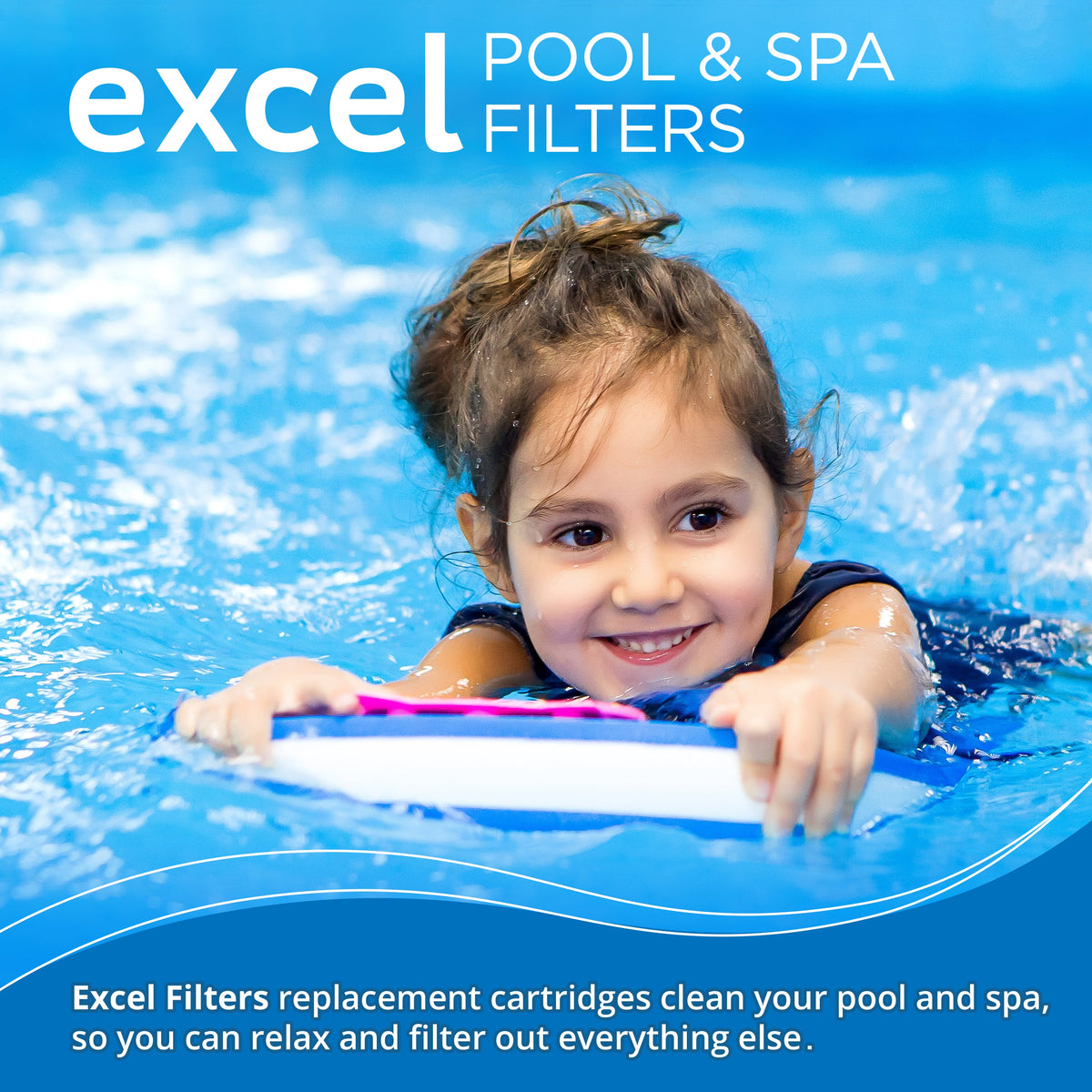 Excel Filters XLS-722 4-Pack Replacement Filter Cartridges, Compatible with Hayward SwimClear C4020, C4025 & C4030, Replaces Hayward CX880XRE