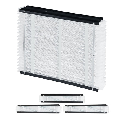 MERV 11 Electrostatic Pleated Air Filters 4-Pack for HVAC Furnace - White