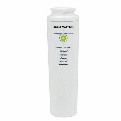 Single Everydrop EDR4RXD1 Filter 4 refrigerator water filter on a white background