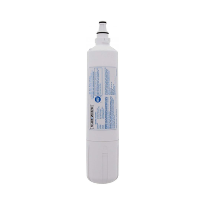 Single Sub-Zero 4204490 refrigerator water filter showing its label and connector