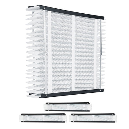 MERV 11 Electrostatic Pleated Air Filters 4-Pack for HVAC Furnace - White