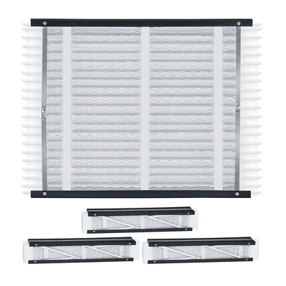 MERV 11 Electrostatic Pleated Air Filters 4-Pack for HVAC Furnace - White