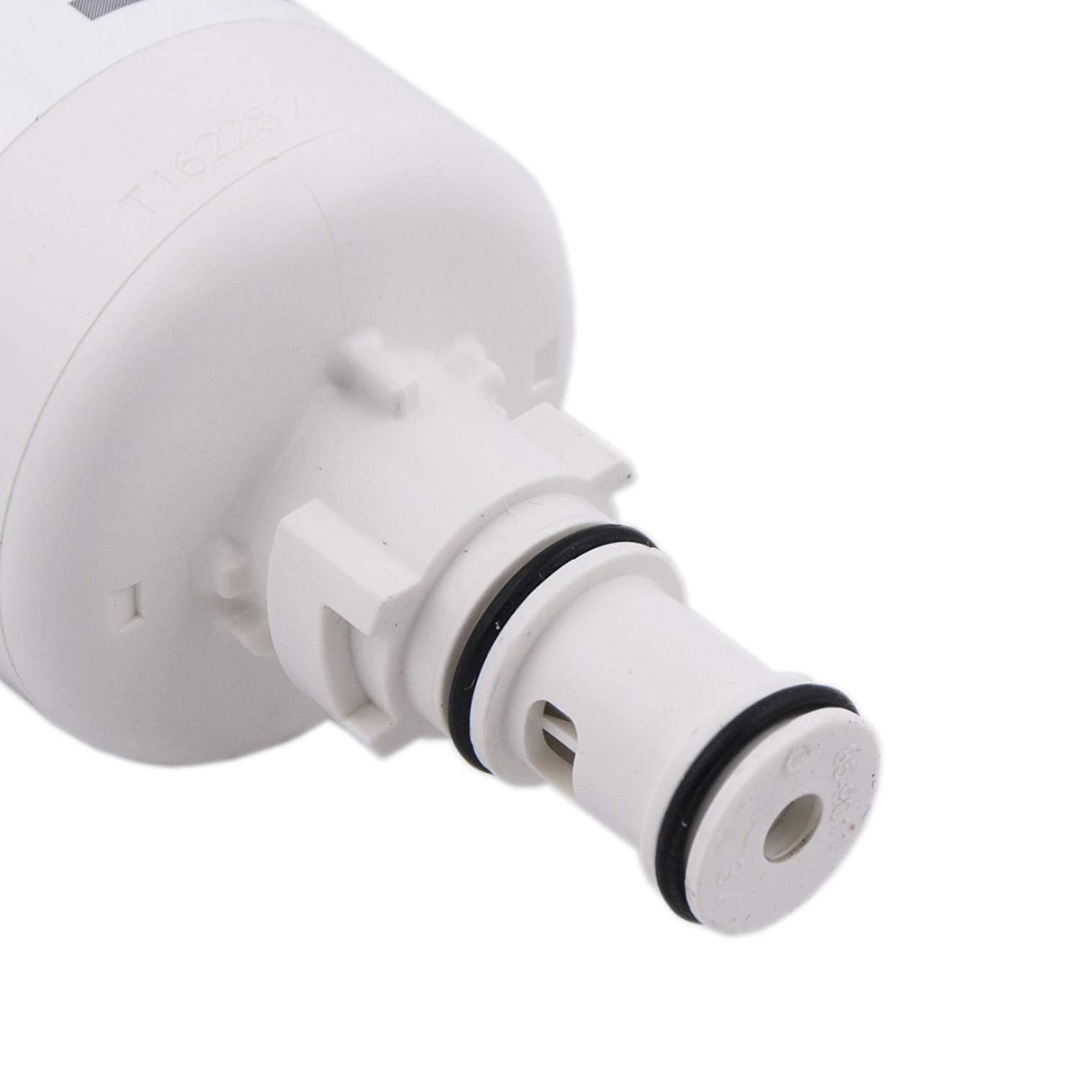Close-up of Kenmore 9085 water filter connector showing two black O-rings