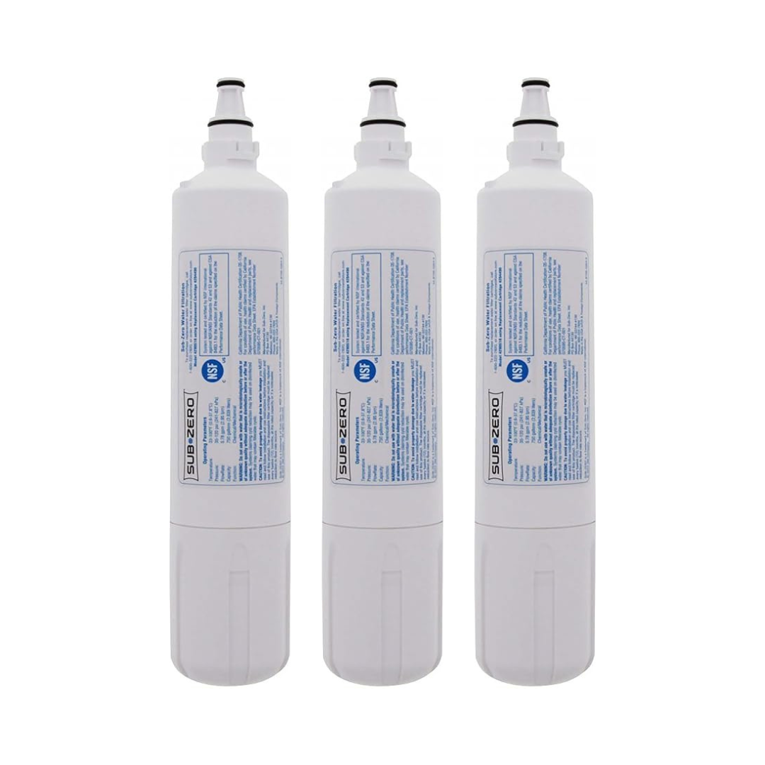 Three Sub-Zero 4204490 refrigerator water filter cartridges